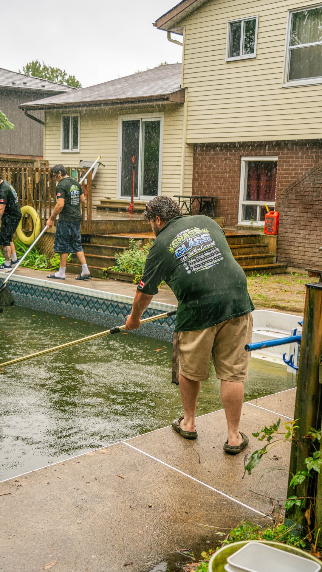 Rain or shine — Scheduled jobs get done, weather included